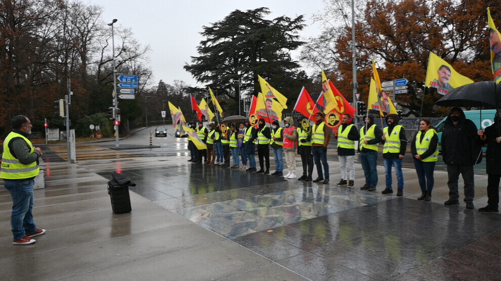 ANF | Kurdish activists’ vigil in front of the UN headquarters in ...