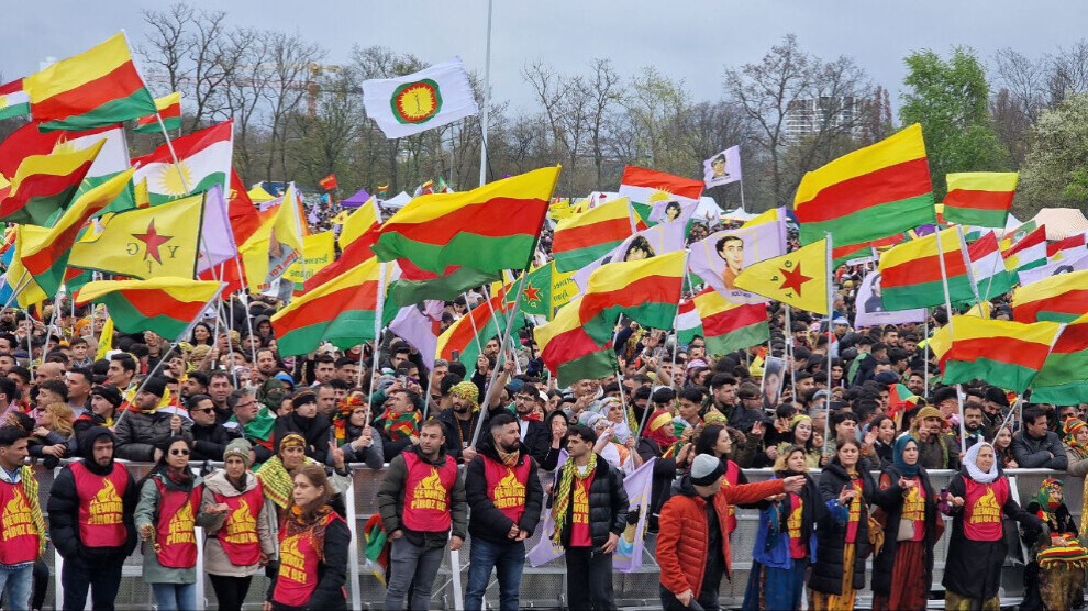 ANF Kurds and their friends celebrate Newroz in Frankfurt